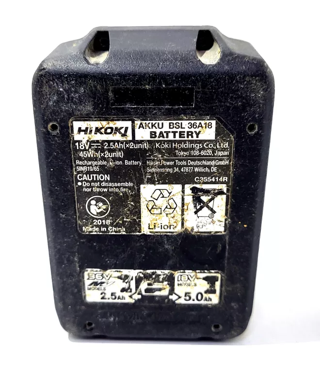 AKUMULATOR BATERIA 36/18V 2,5/5AH HIKOKI BSL36A18