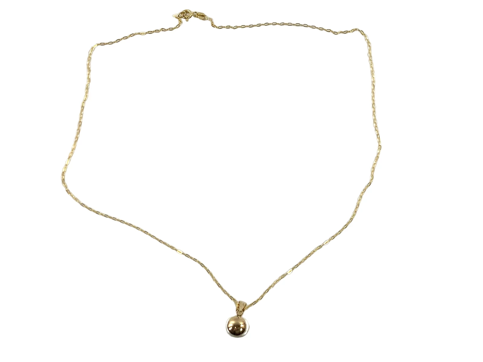 zoty-lancuszek-375-264g-z-perla-dlugosc-45-cm-stan-uzywany