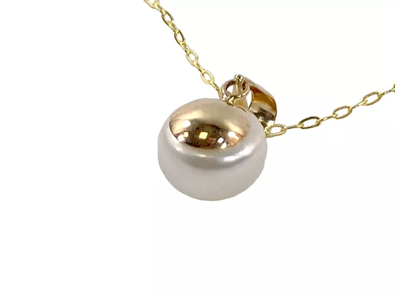 ZOTY ŁAŃCUSZEK 375 2,64G Z PERŁĄ DŁUGOŚĆ 45 CM