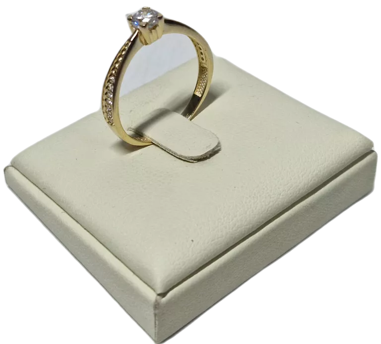 ZŁOTY PIERŚCIONEK P.585 2,16G R.19