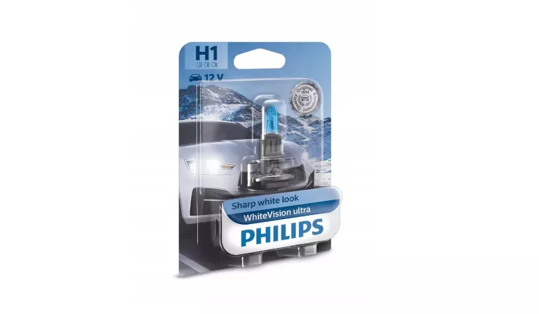 PHILIPS ŻARÓWKA H1 12V 55W WHITEVISION ULTRA