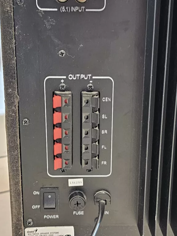 GŁOŚNKI GENIUS SW-HF 5.1 6000 V2, 200W