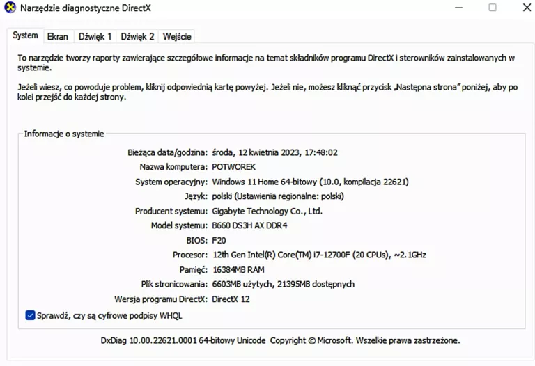 G4M3R HERO I7-12700F 16GB 1TB RTX3060 12GB GW!