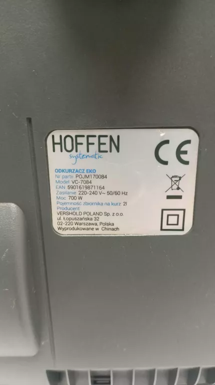 ODKURZACZ HOFFEN 700W
