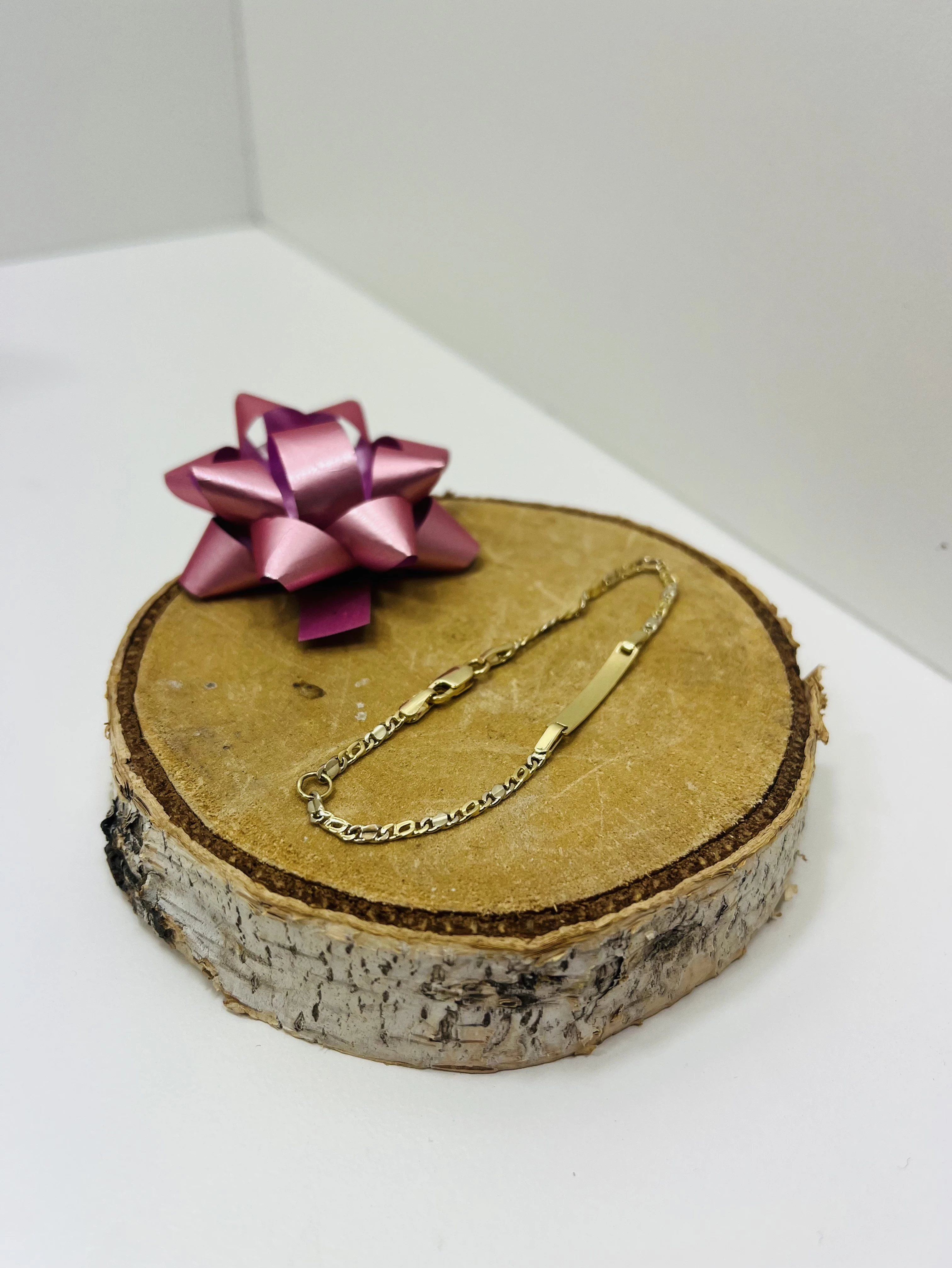 zlota-bransoletka-z-blaszka-proby-585-145cm-stan-11323-2