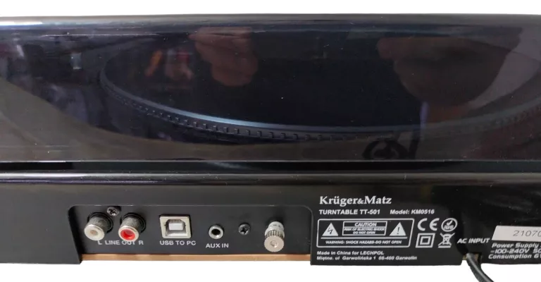 GRAMOFON KRUGER MATZ TT-501 SPRAWNY ZADBANY
