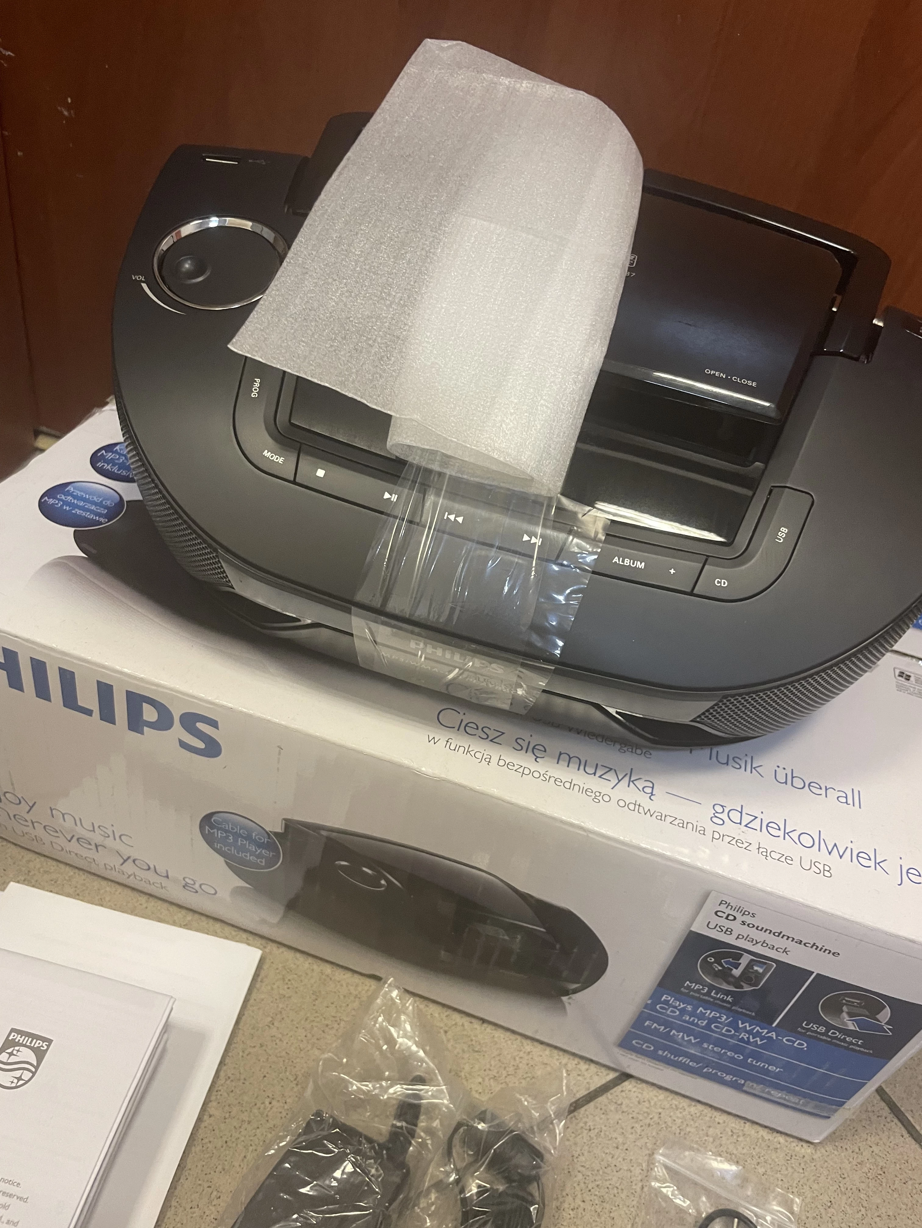 boombox-philips-az183712-kpl-stan-uzywany