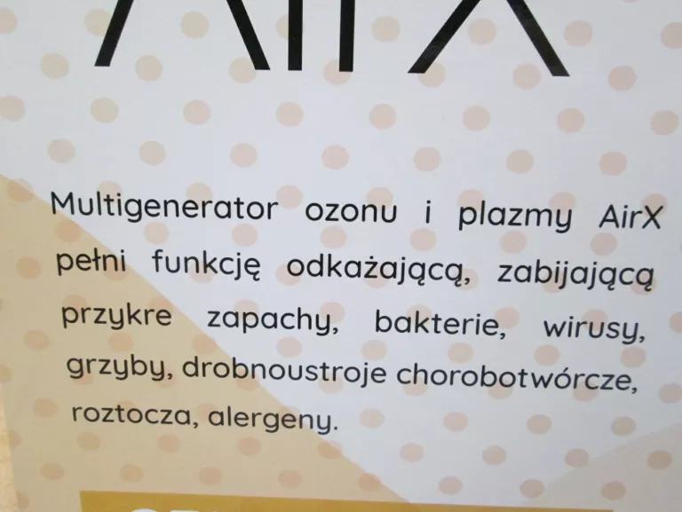 MULTIGENERATOR OZONU ORAZ PLAZMY AIRX OZONATOR