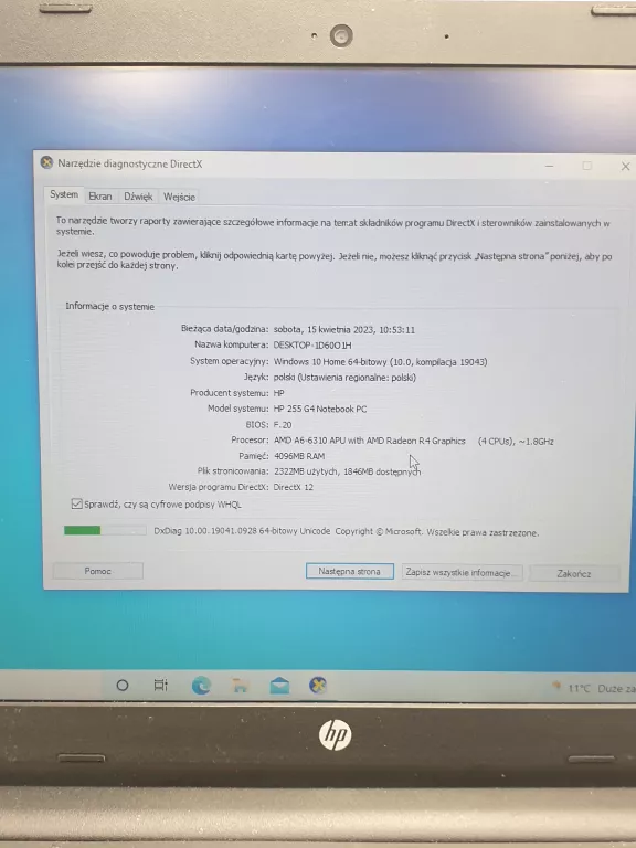 laptop-hp-255-g4-ssd4gb256gbwin10-stan-uzywany