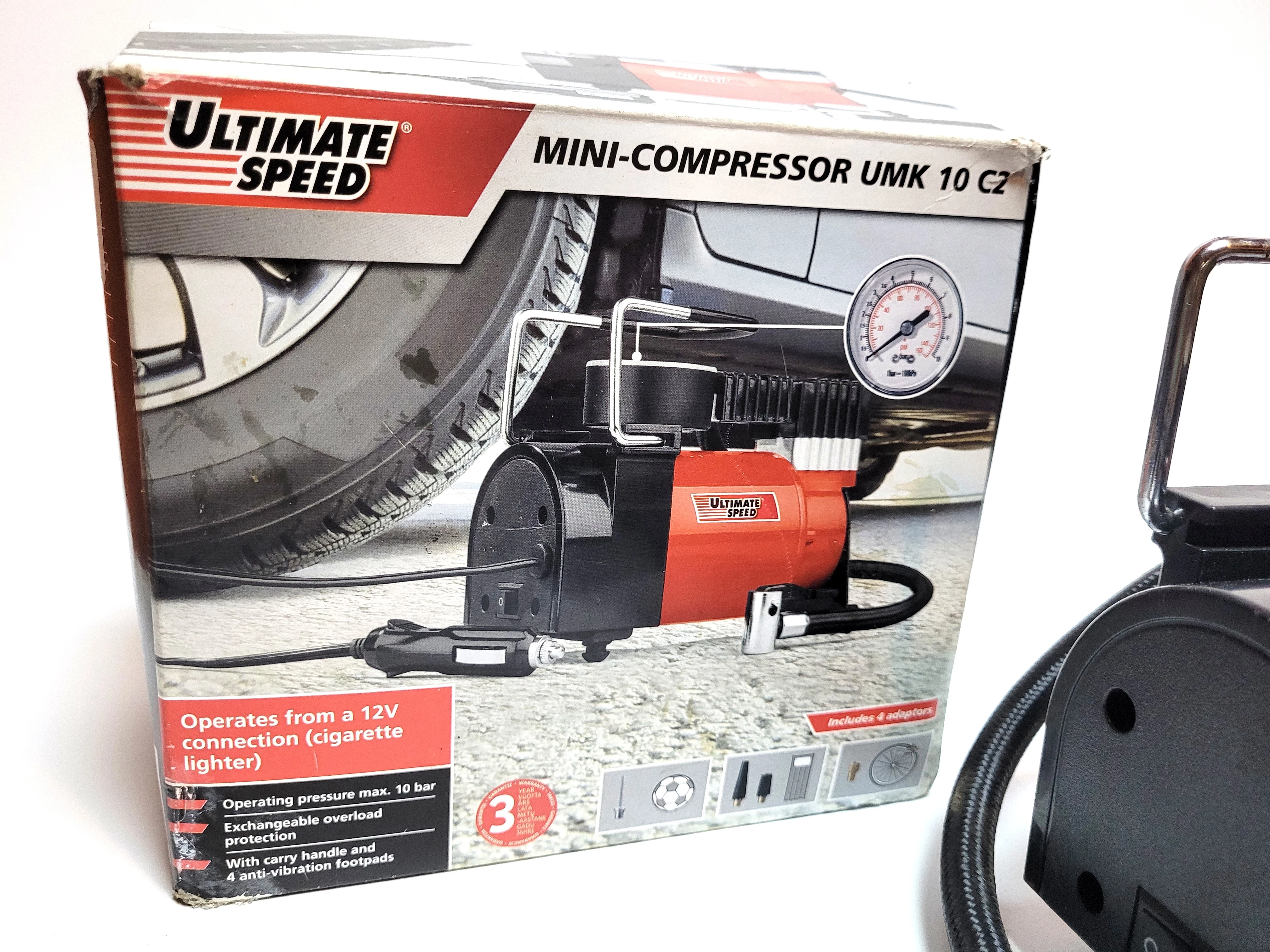 ULTIMATE SPEED® Mini-compresseur »UMK 10 C2«, 12 V