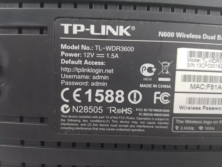 ROUTER TP-LINK TL-WDR3600