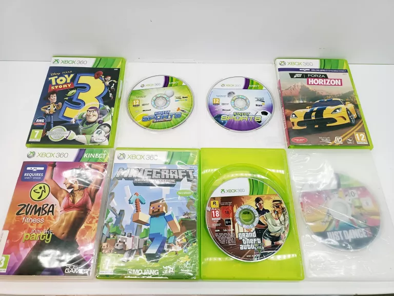 KONSOLA XBOX 360 + KINECT + GRY