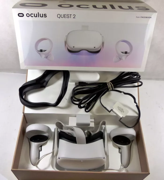 OCULUS QUEST 2 128 GB GOGLE VR KOMPLET GWAR