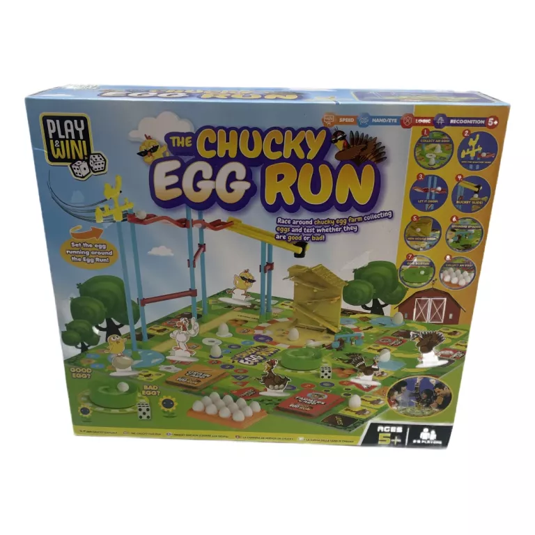 THE CHUCKY EGG RUN EASTER FAMILY BOARD GAME