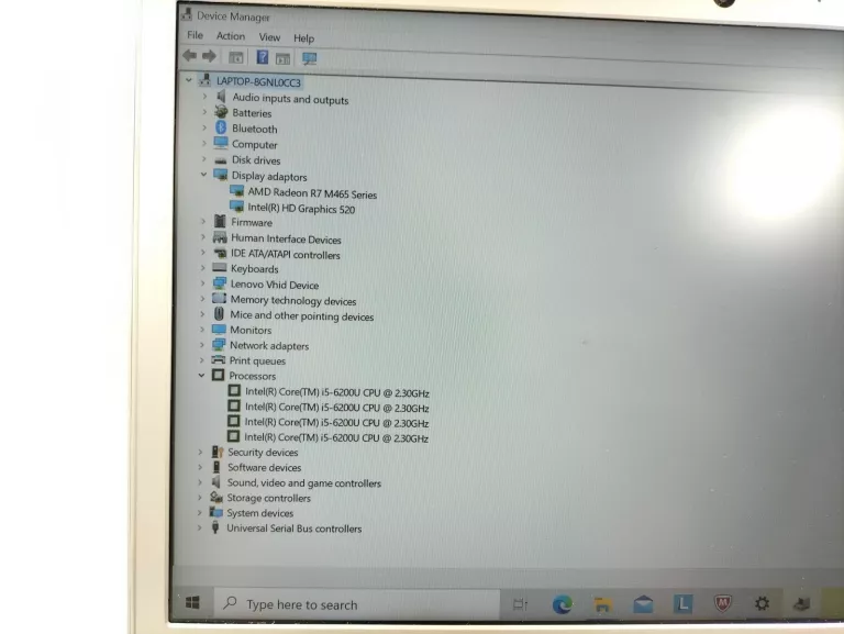 LENOVO IDEAPAD 510S-14ISK 8/256 I5