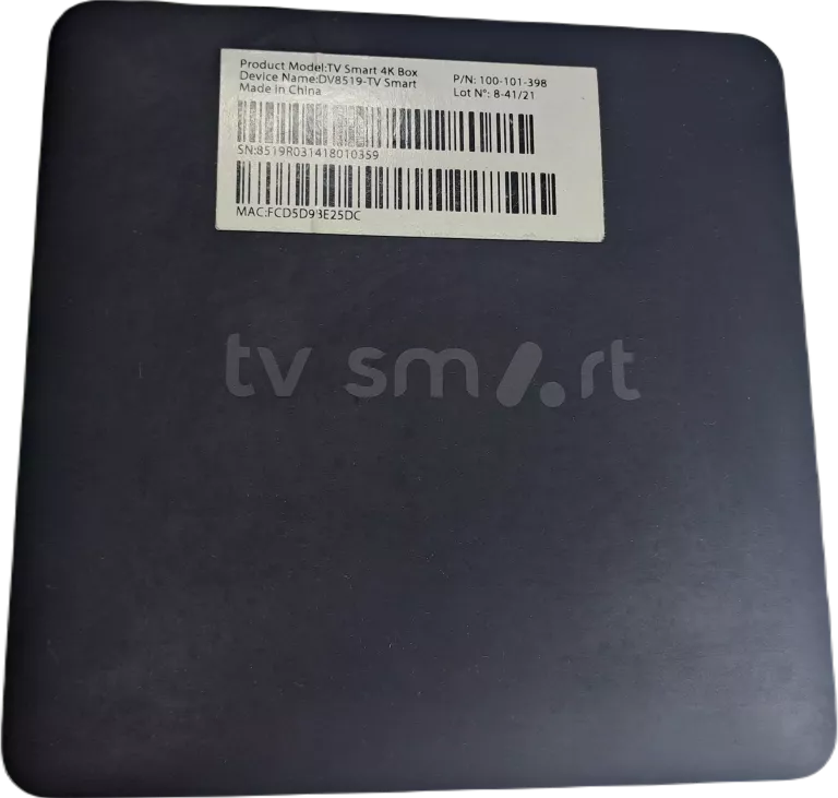 DEKODER TV SMART TV ANDROID 4K BOX DV8519 CZARNY