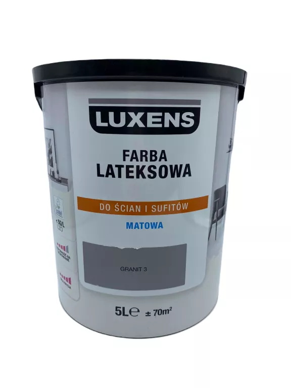FARBA LATEKSOWA 5 L GRANIT 3 LUXENS @FABRYCZNIE@