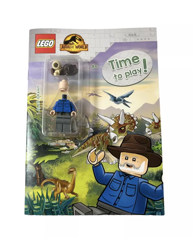 KSIĄŻECZKA LEGO TIME TO PLAY JURASSIC WORLD GRANT