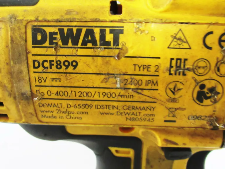 KLUCZ UDAROWY DEWALT DCF899 WALIZKA