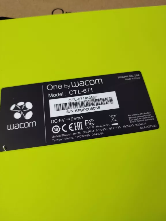 TABLET GRAFICZNY WACOM CTL-671