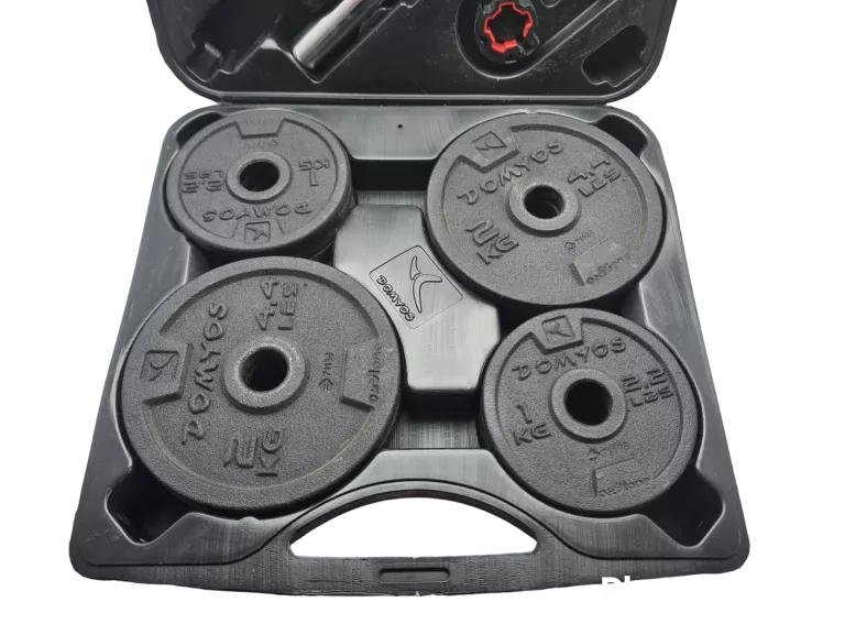 HANTLE BODY BUILDING KIT 20KG WALIZKA ŻELIWNE