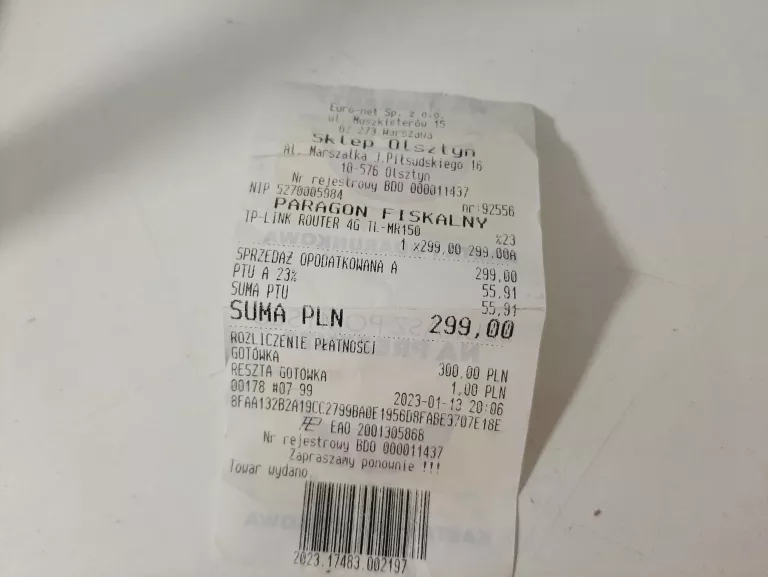 ROUTER TP-LINK TL-MR150 GWARANCJA