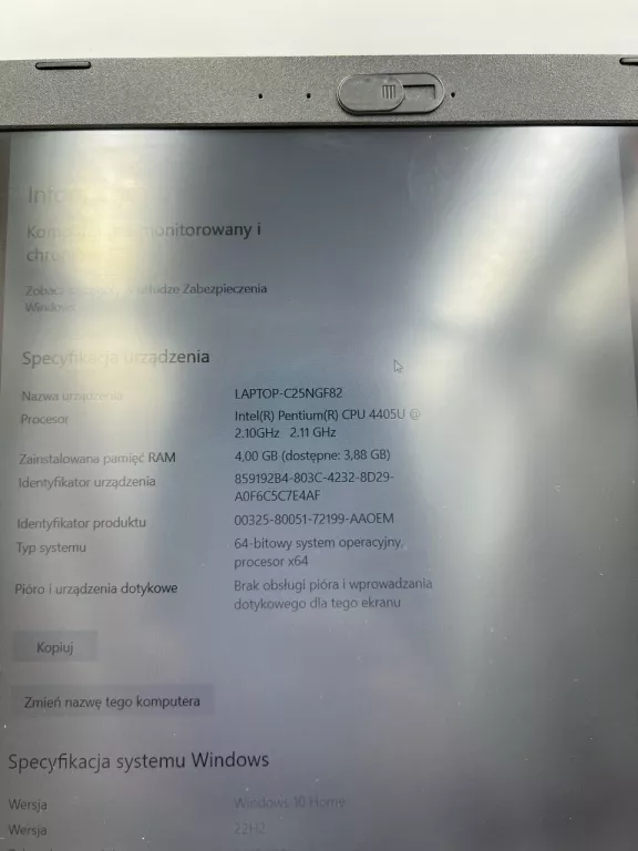 LAPTOP ASUS A540U Z ZASILACZEM !