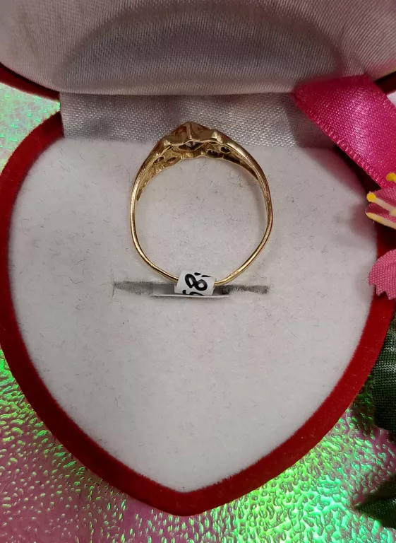 ŚLICZNY ZŁOTY PIERŚCIONEK 2,40GR 585PR