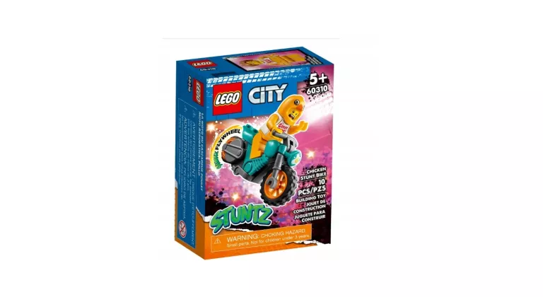 LEGO CITY 60310 MOTOCYKL KASKADERSKI Z KURCZAKIEM