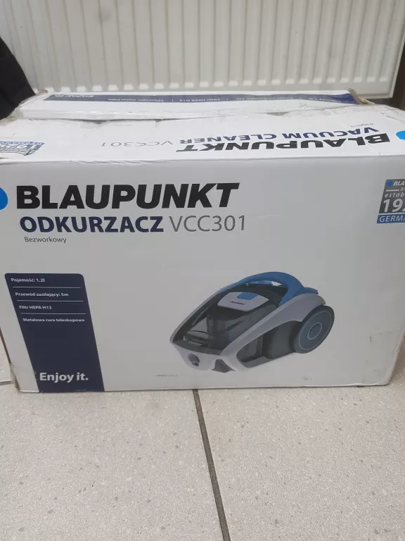 ODKURZACZ BEZWORKOWY BLAUPUNKT VCC301