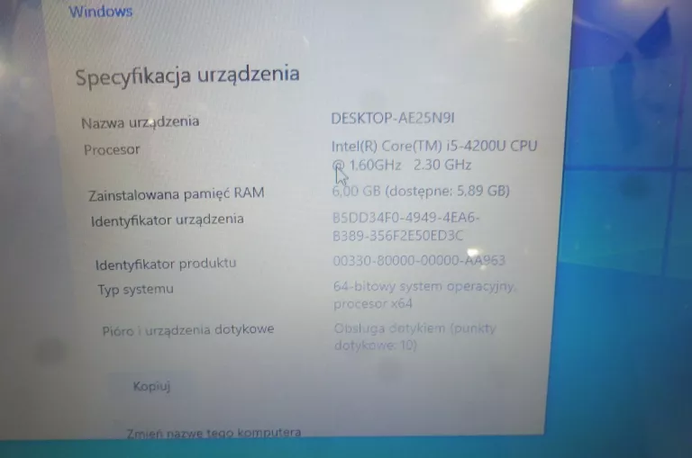 ASUS Q301L I3 5 GEN 500 GB HDD 6GB RAM DOTYKOWY!!