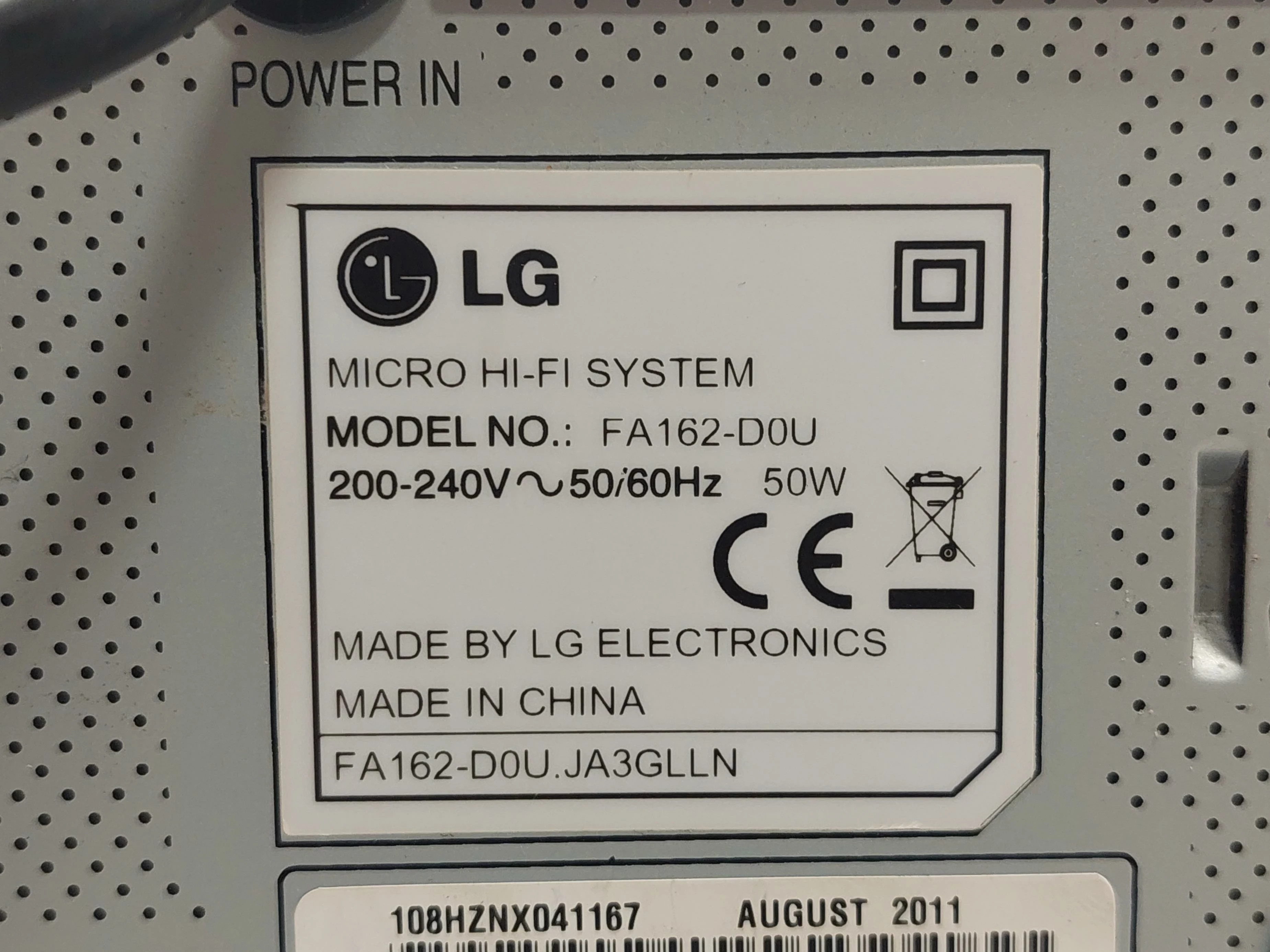 mini-wieza-lg-fa162-doj-2-glosniki-stan-uzywany