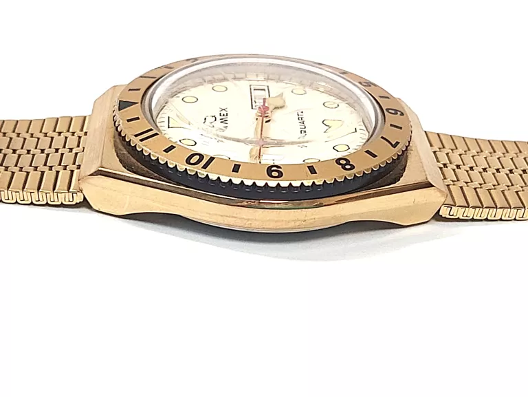 ZEGAREK TIMEX Q DIVER TW2V18700 ZŁOTY KOMPLET