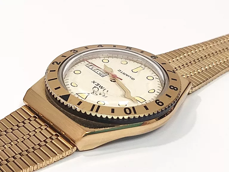 ZEGAREK TIMEX Q DIVER TW2V18700 ZŁOTY KOMPLET