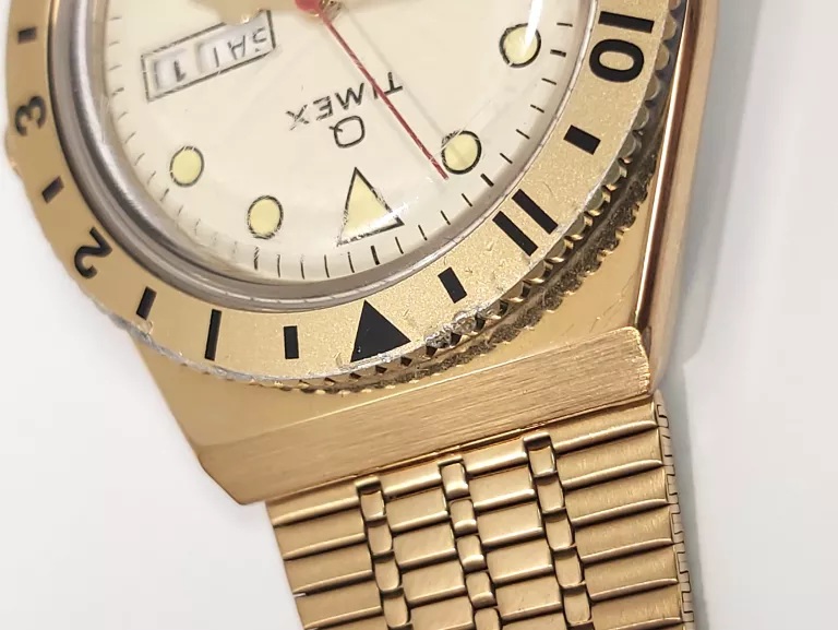 ZEGAREK TIMEX Q DIVER TW2V18700 ZŁOTY KOMPLET