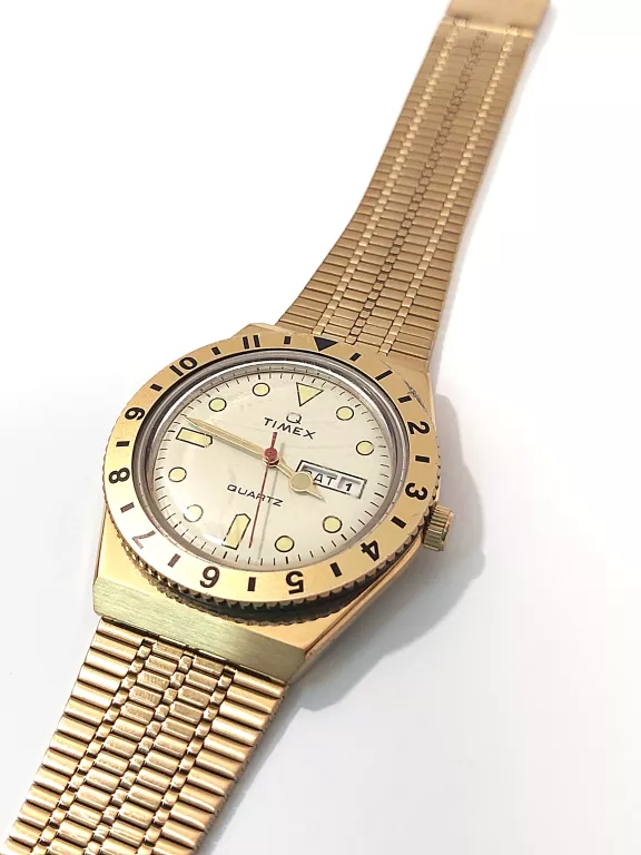 ZEGAREK TIMEX Q DIVER TW2V18700 ZŁOTY KOMPLET