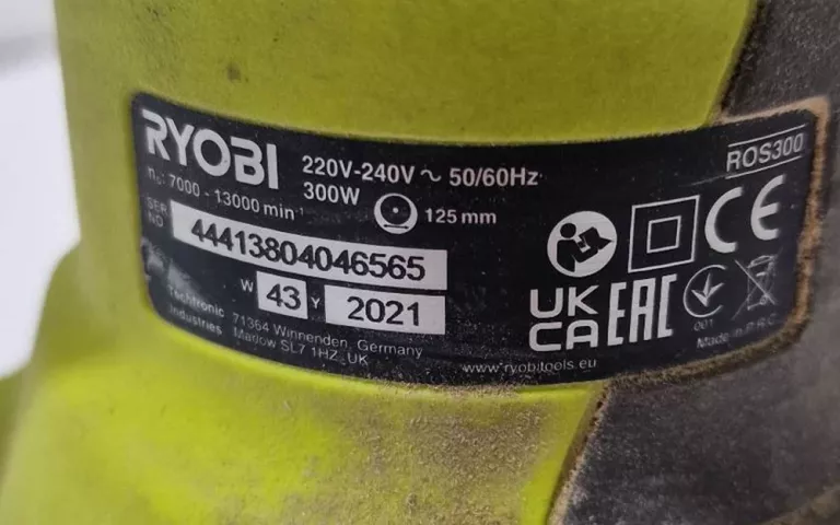 SZLIFIERKA MIMOŚRODOWA RYOBI ROS300!!