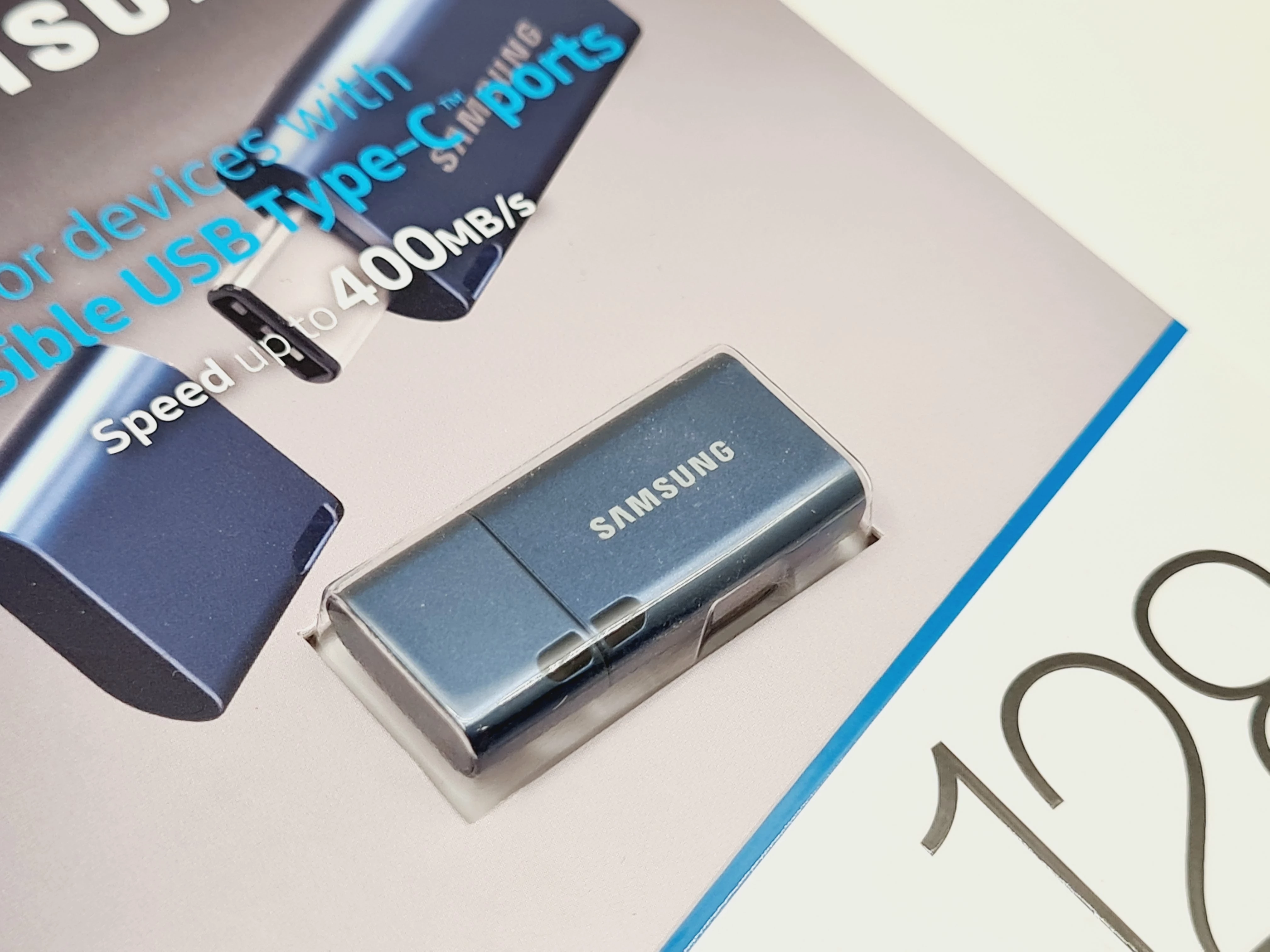 Pendrive USB-C Flash Drive Samsung 128 GB, niebieski   8806092535893