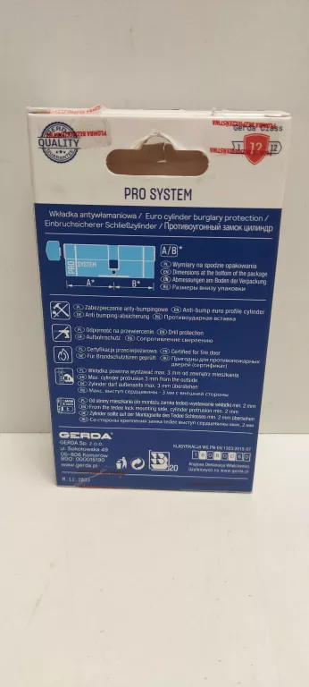 WKŁADKA BĘBENKOWA GERDA PRO SYSTEM G40/50 N