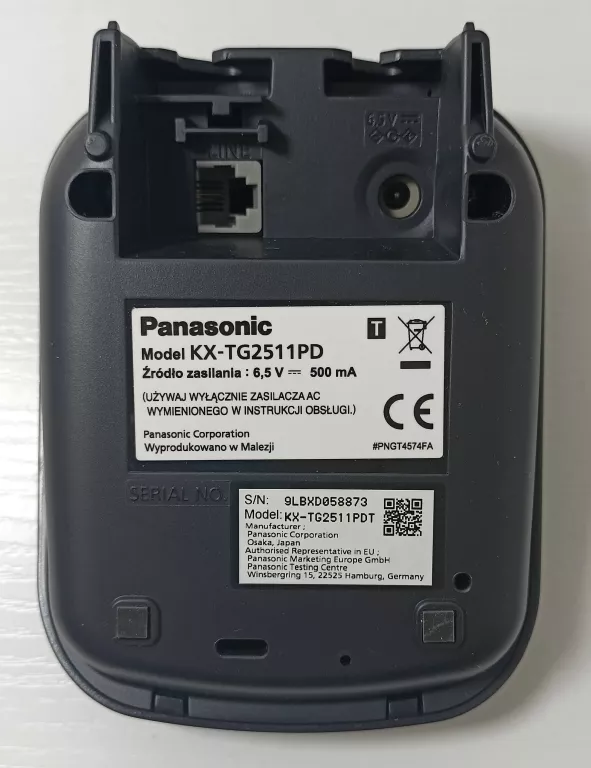 TELEFON STACJONARNY PANASONIC KX-TG2511 KOMPLET