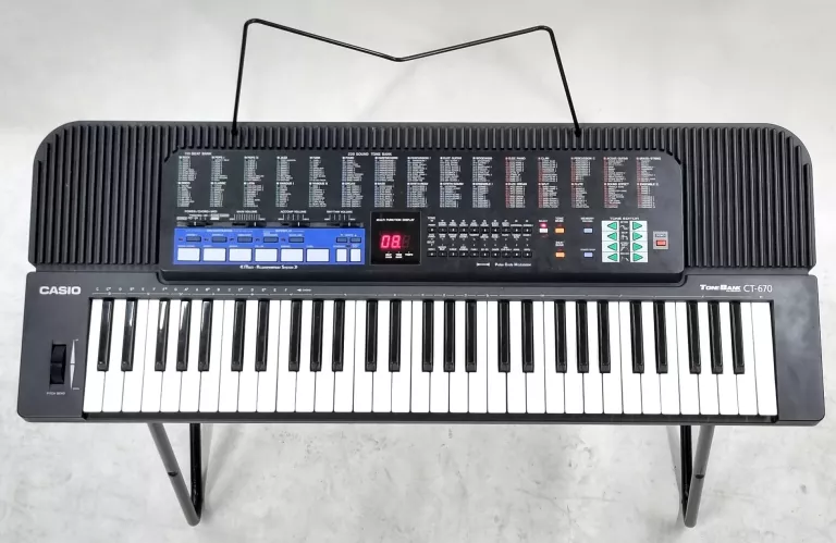 KEYBOARD CASIO CT-670 + STOJAK BRAK ZASILACZA