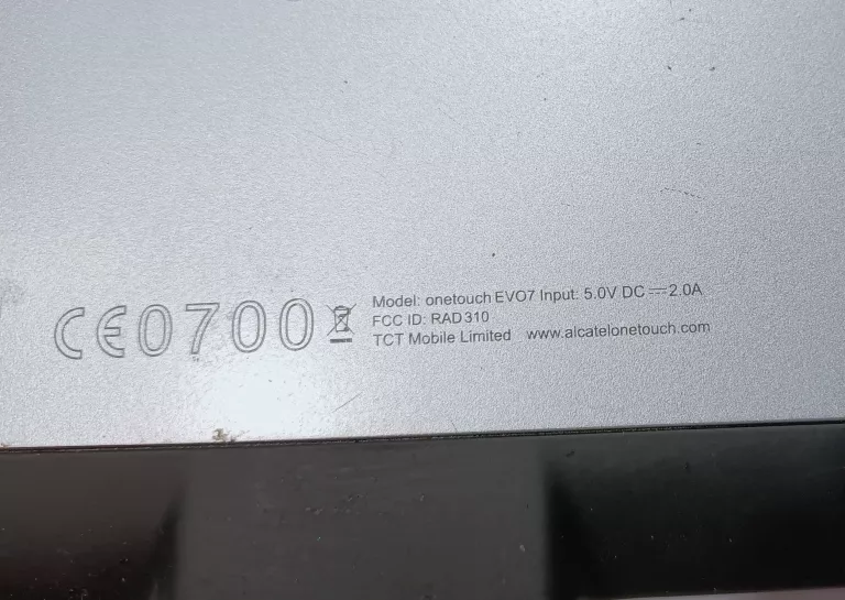 TABLET ALCATEL ONETOUCH EVO7