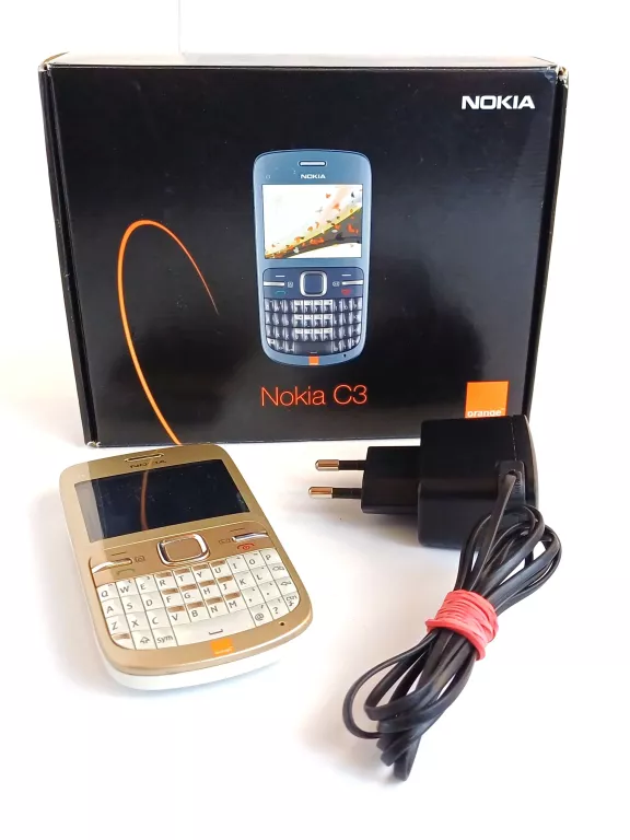 telefon-nokia-c3-orange-komplet-stan-uzywany