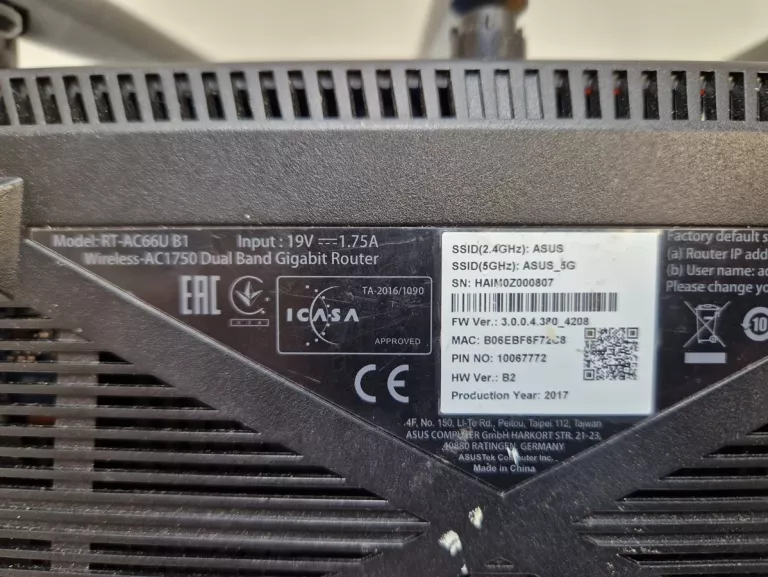 ROUTER ASUS RT-AC66U B1 AC1750 2,4-5GHZ