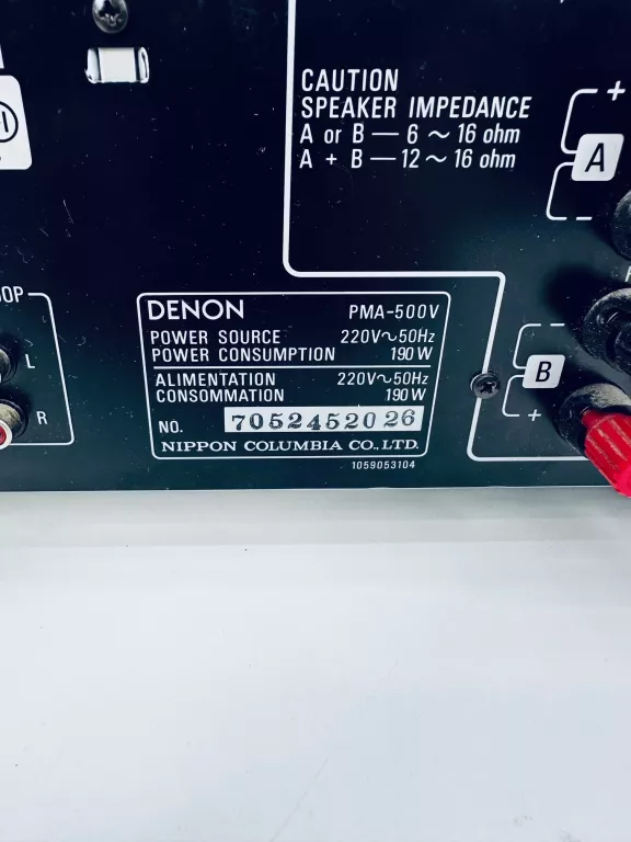 WZMACNIACZ STEREO DENON PMA-500V