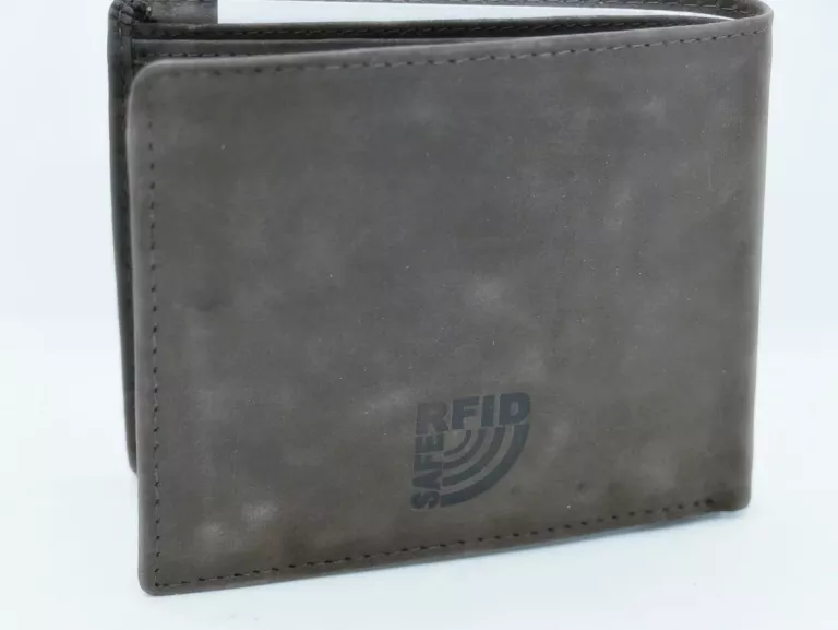 PORTFEL MĘSKI SKÓRZANY MUSTANG RFID BRĄZOWY