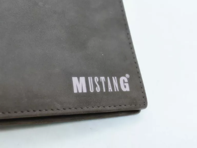 PORTFEL MĘSKI SKÓRZANY MUSTANG RFID BRĄZOWY