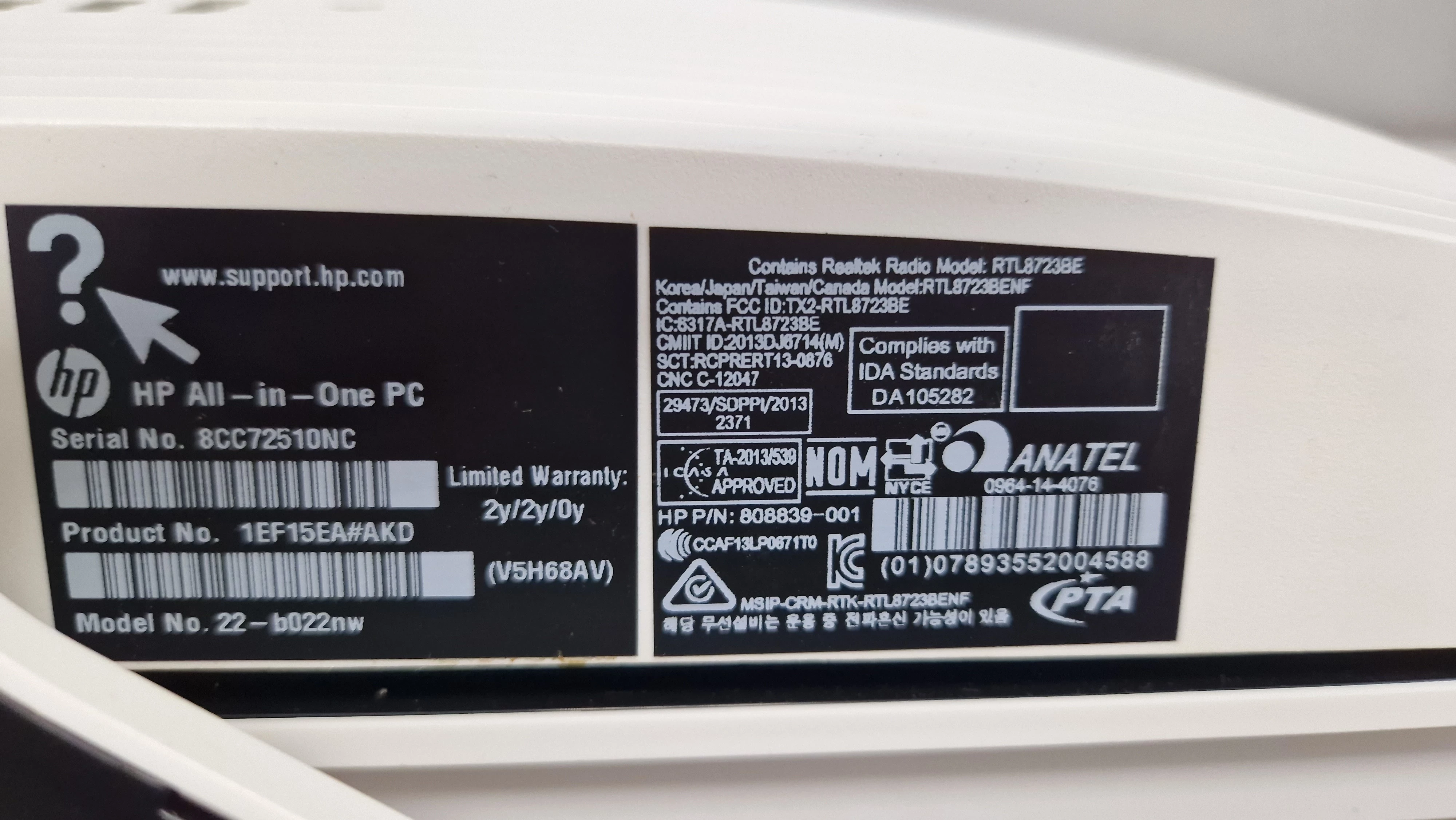 komputer-all-in-one-hp-22-b022nw-j30604gb500gb-pojemnosc-dysku-500