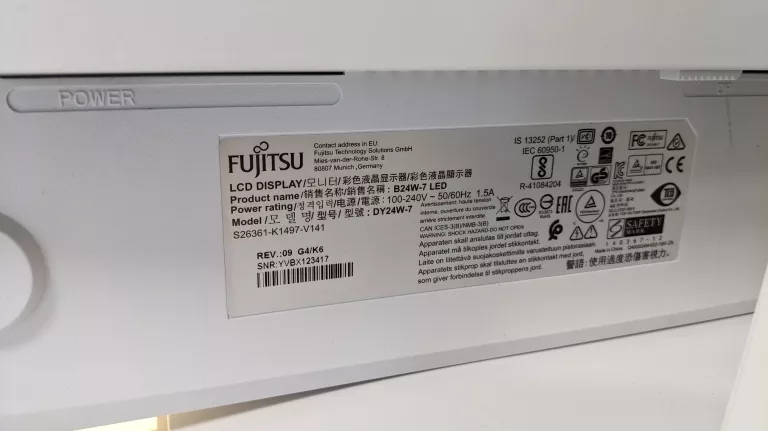 MONITOR FUJITSU B24W-7