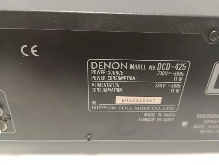 ODTWARZACZ CD DENON DCD-425